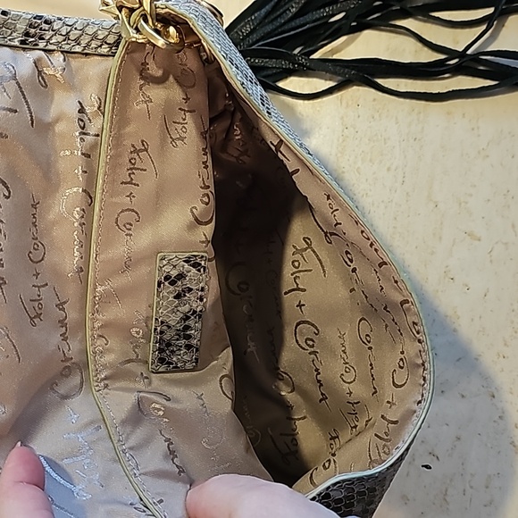 Foley & Corinna Snakeskin Print Purse - Picture 7 of 7